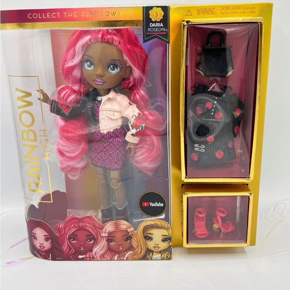 Rainbow High Series 3 Daria Roselyn Fashion Doll New In Box with two outfit - Picture 9 of 14